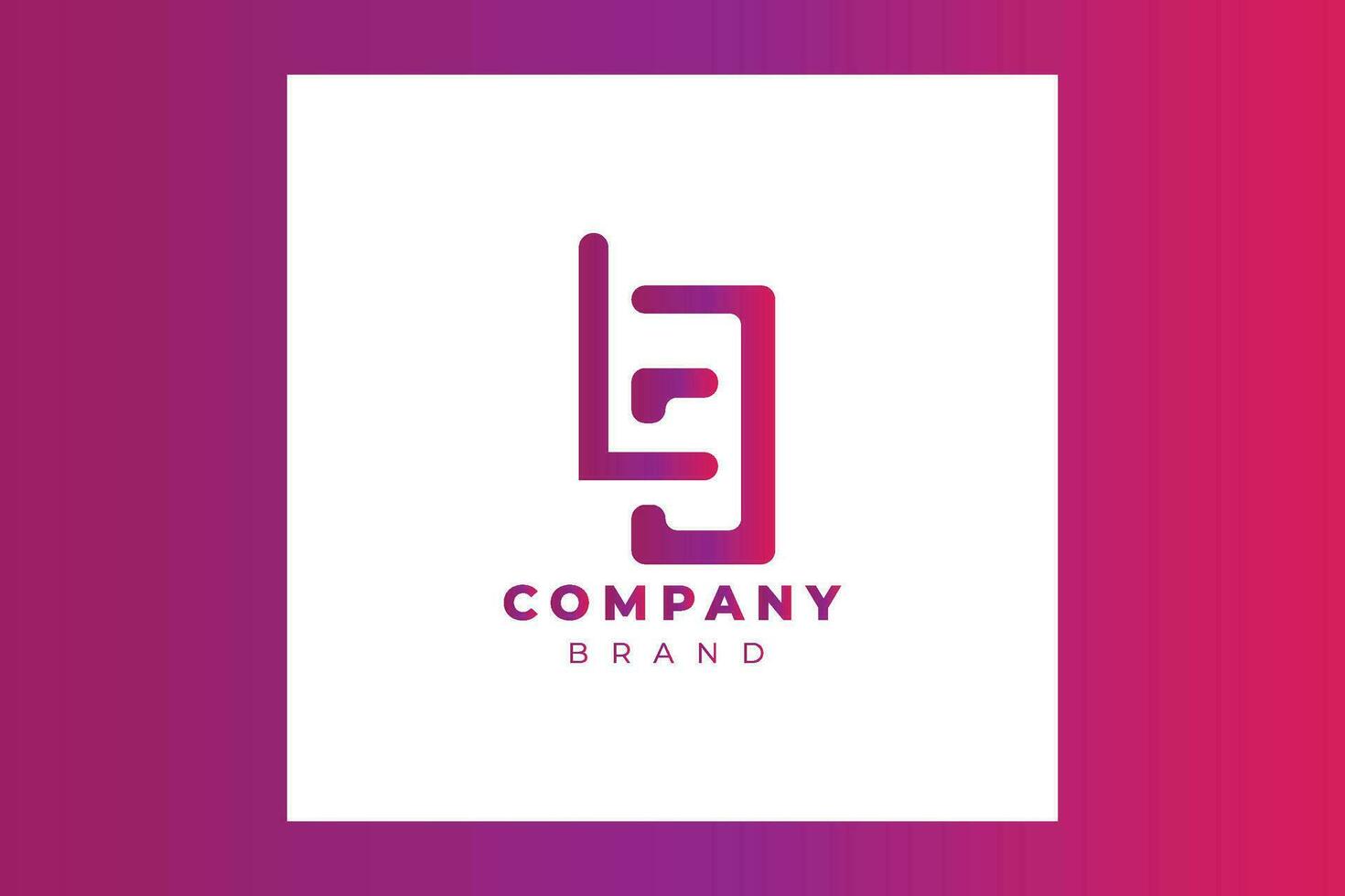 logo design template with the letter LG and gradient color. vector