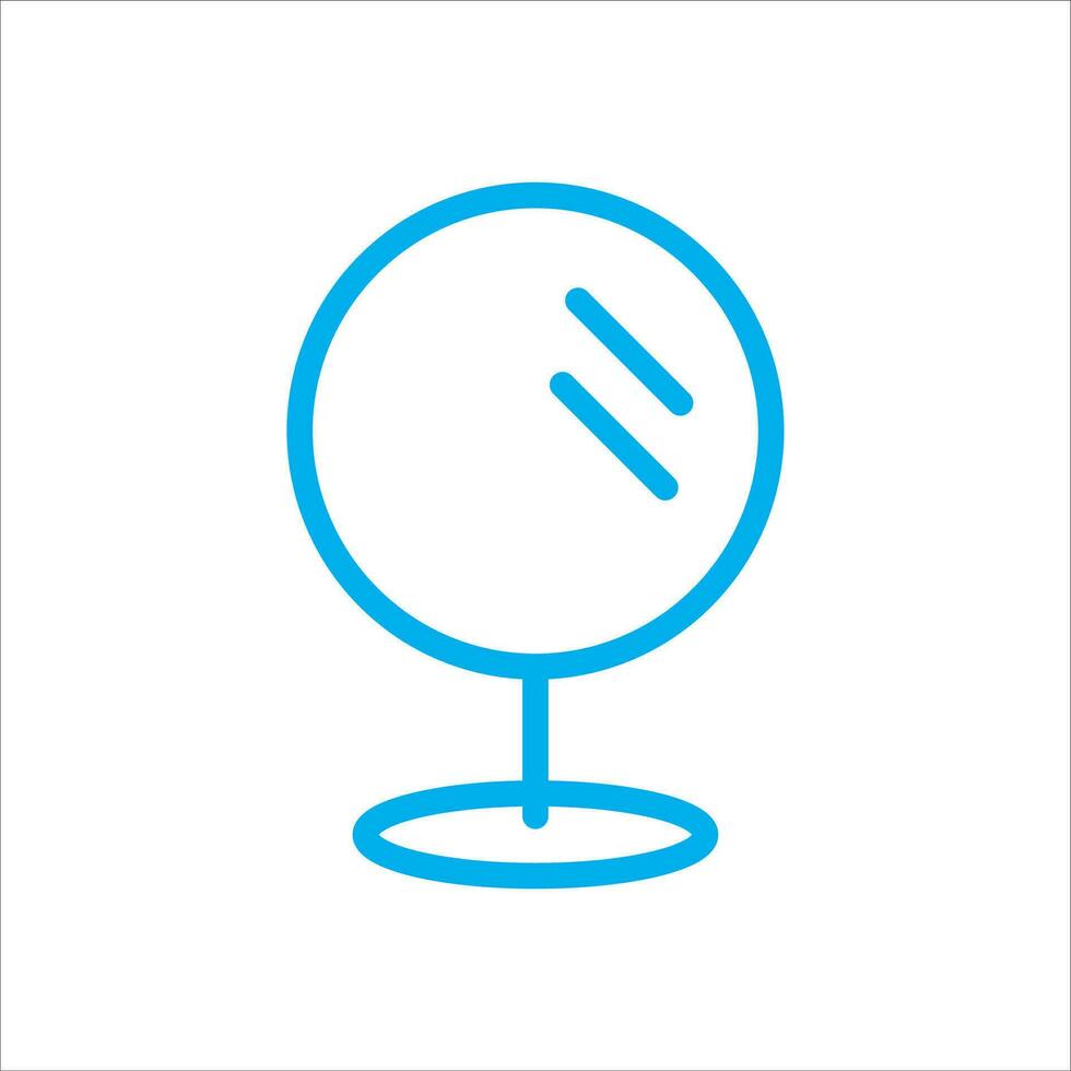 table mirror icon vector illustration symbol