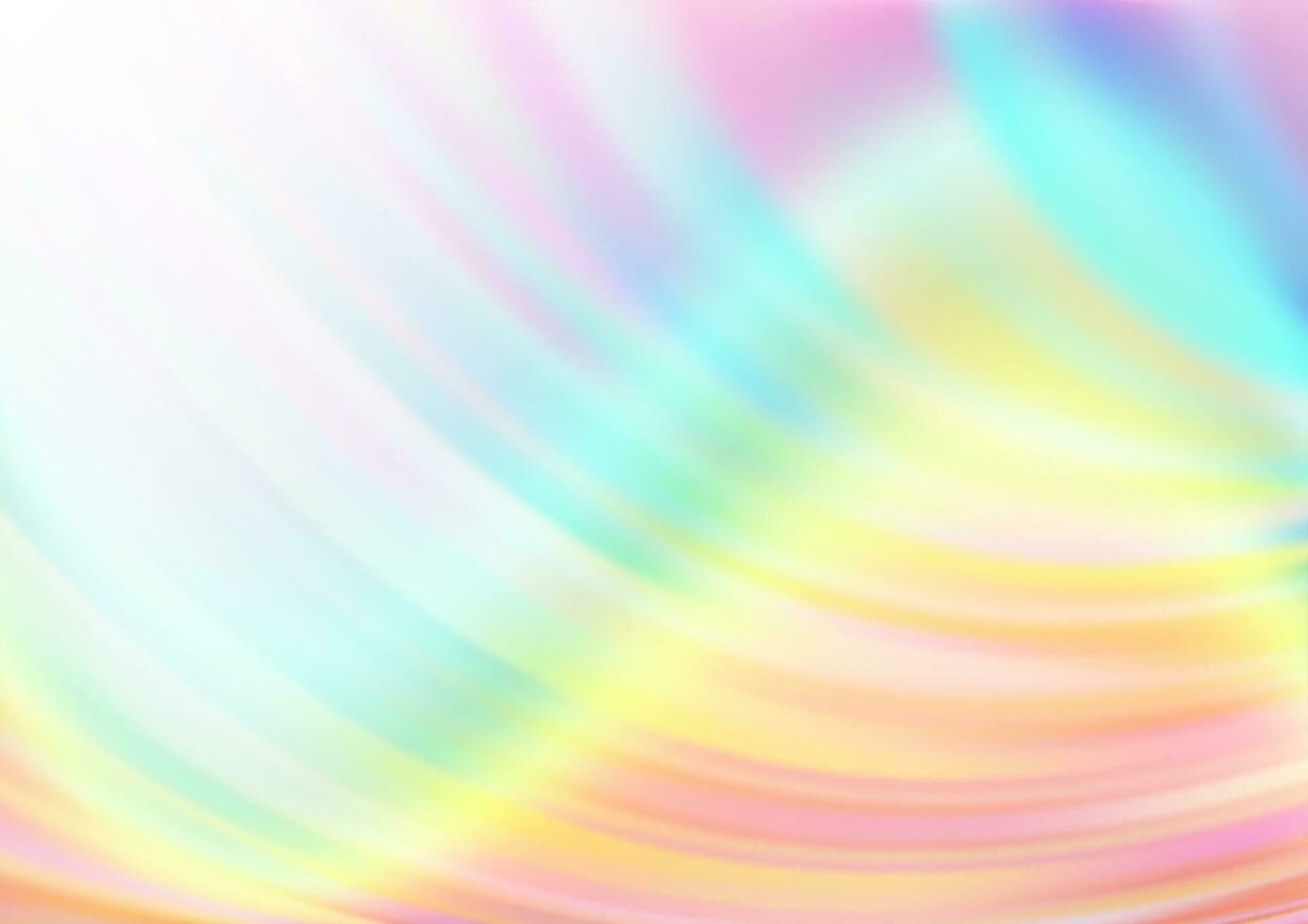 Light Multicolor, Rainbow vector pattern with curved circles.