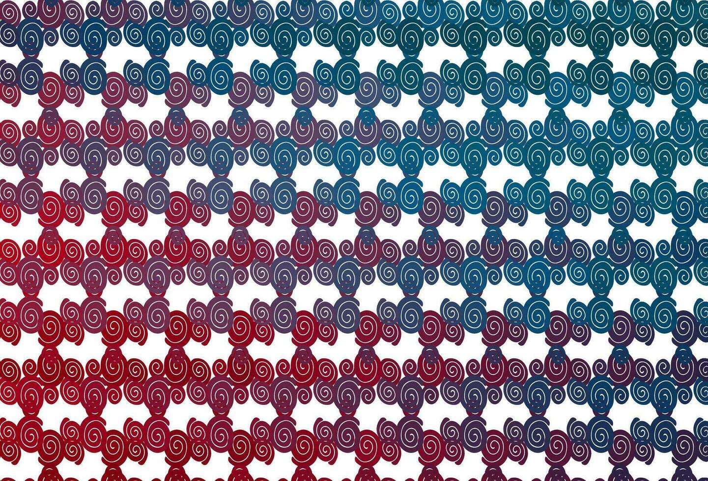 Light Blue, Red vector template with bent lines.