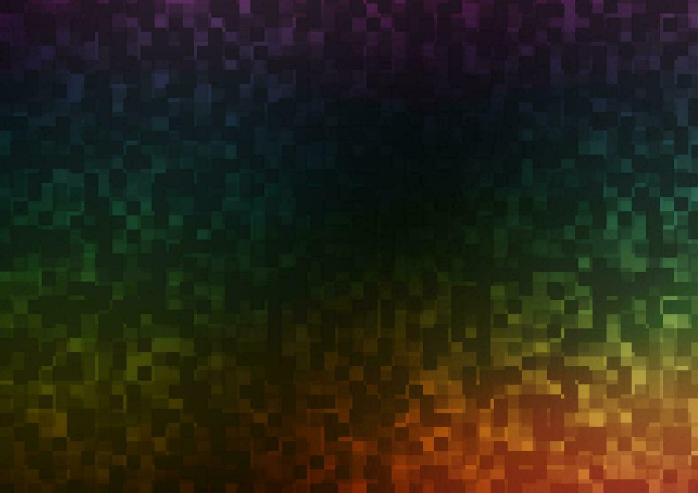 multicolor oscuro, textura de vector de arco iris en estilo rectangular.