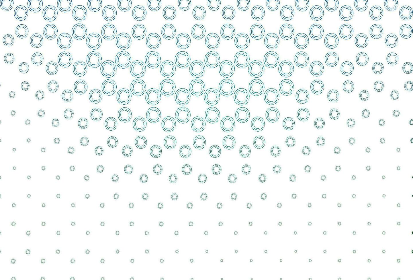 Light blue, green vector background with bubbles.