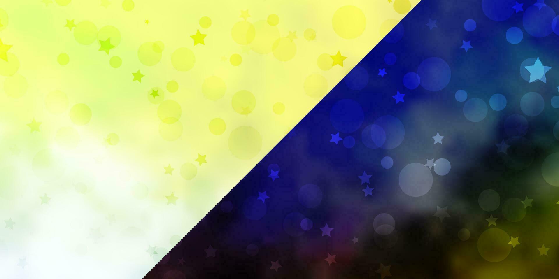 Vector background with circles, stars.