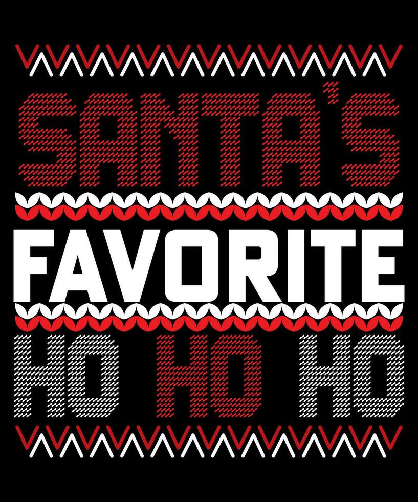 santas favorito Ho Ho Ho vector