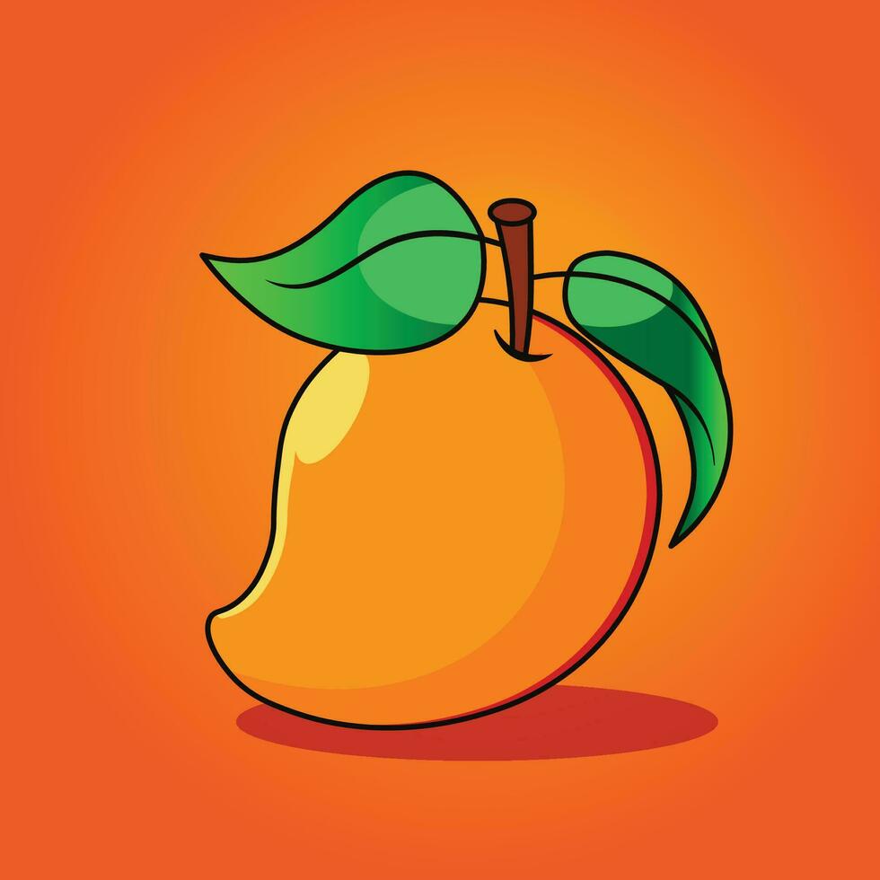 Ilustración de vector de fruta de mango