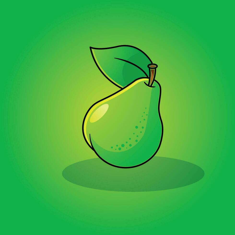 Pear fruit vector illustration