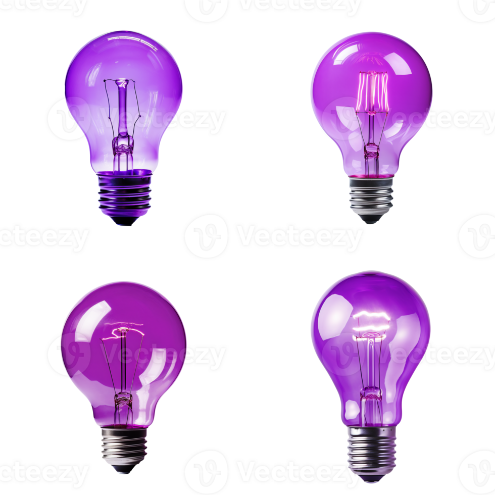 The Purple Bulbs - Ai Generated png