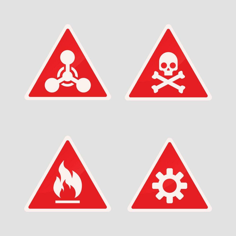 Warning Sign Collection vector