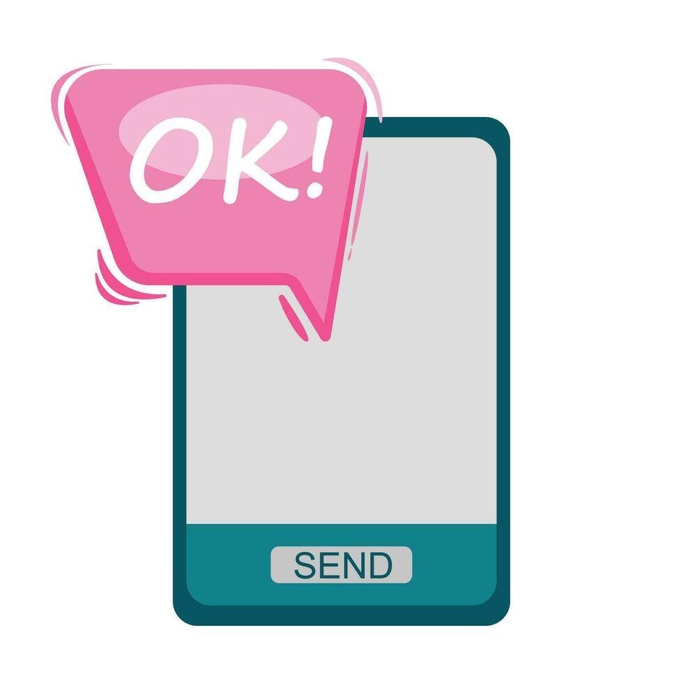 Bubble Chat And Phone vector