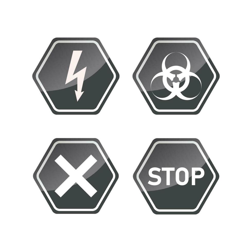 Warning Sign Collection vector