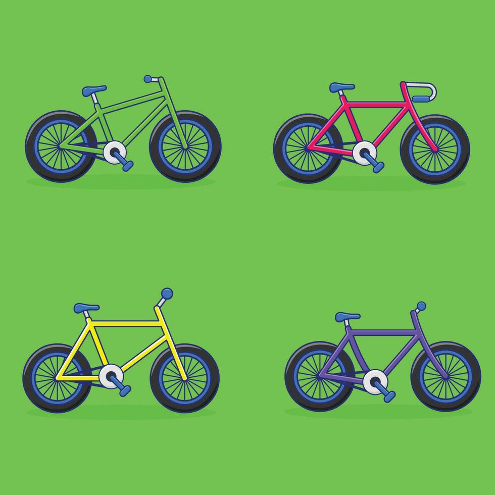 Bicycle Cartoon Collection vector
