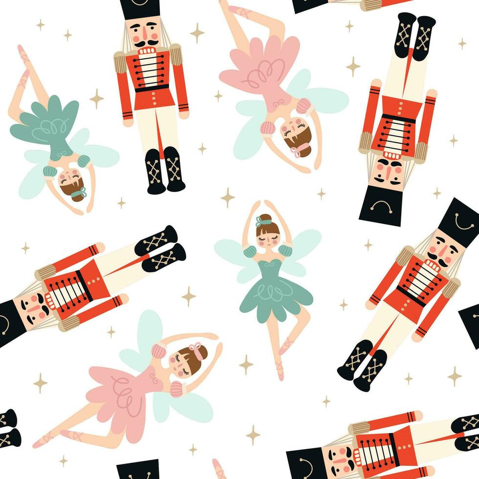 Christmas seamless Nutcracker pattern. Vector illustrations 27579077 ...