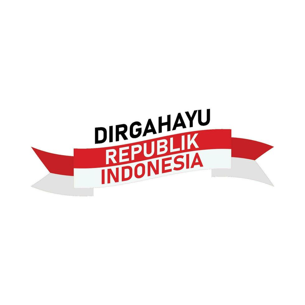 Indonesian independence anniversary vector