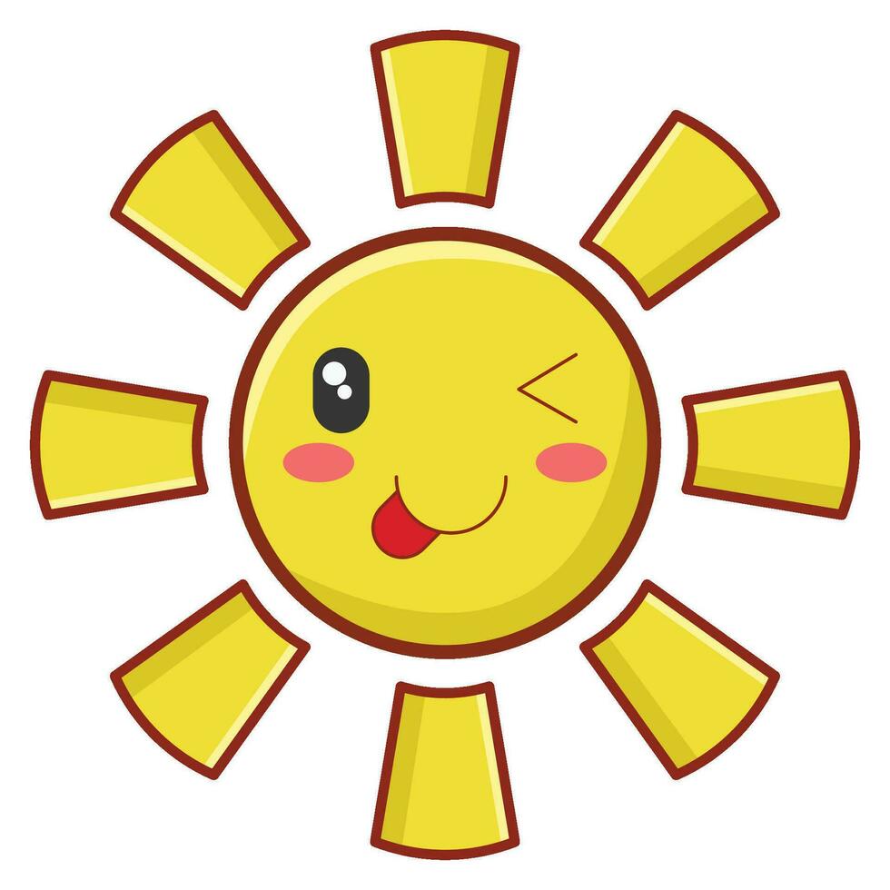 Sun Cartoon Vector