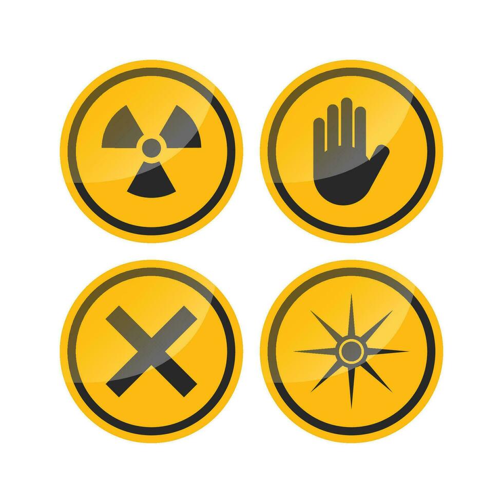Warning Sign Collection vector