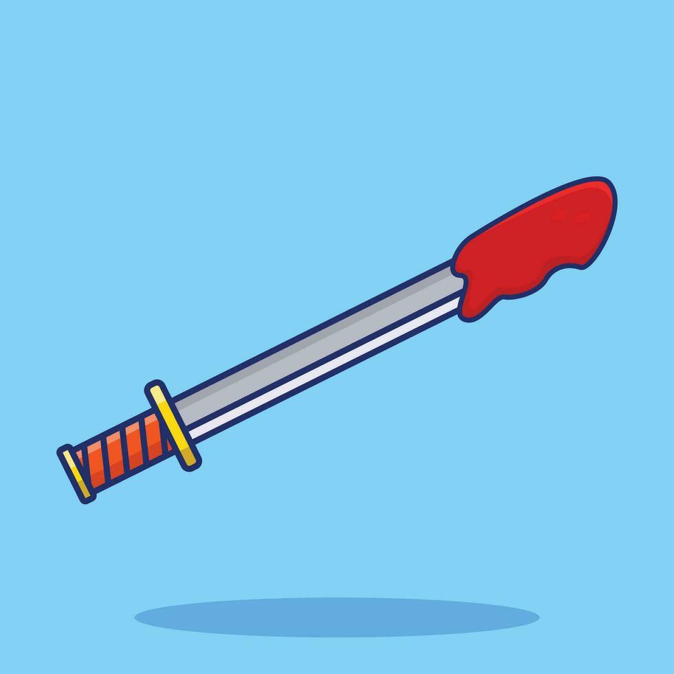 Sword Blood Cartoon vector
