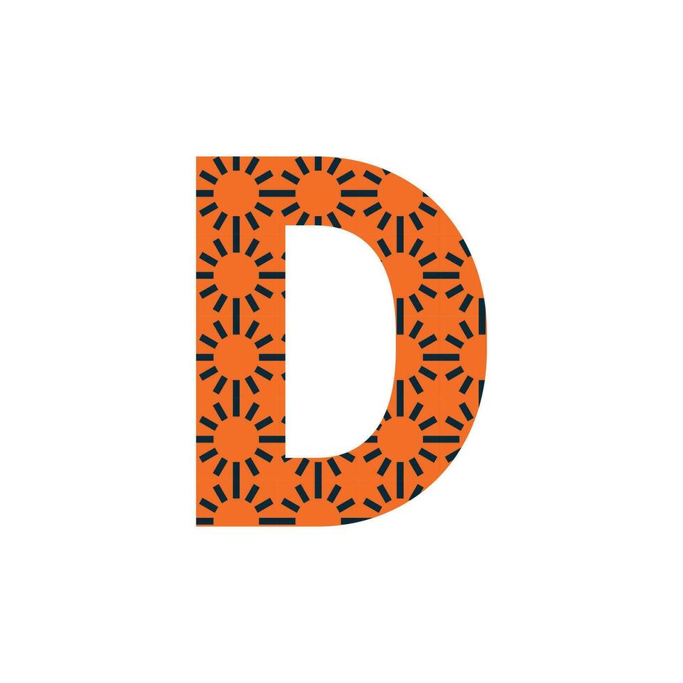 D letter logo and d text logo and d word logo design. vector