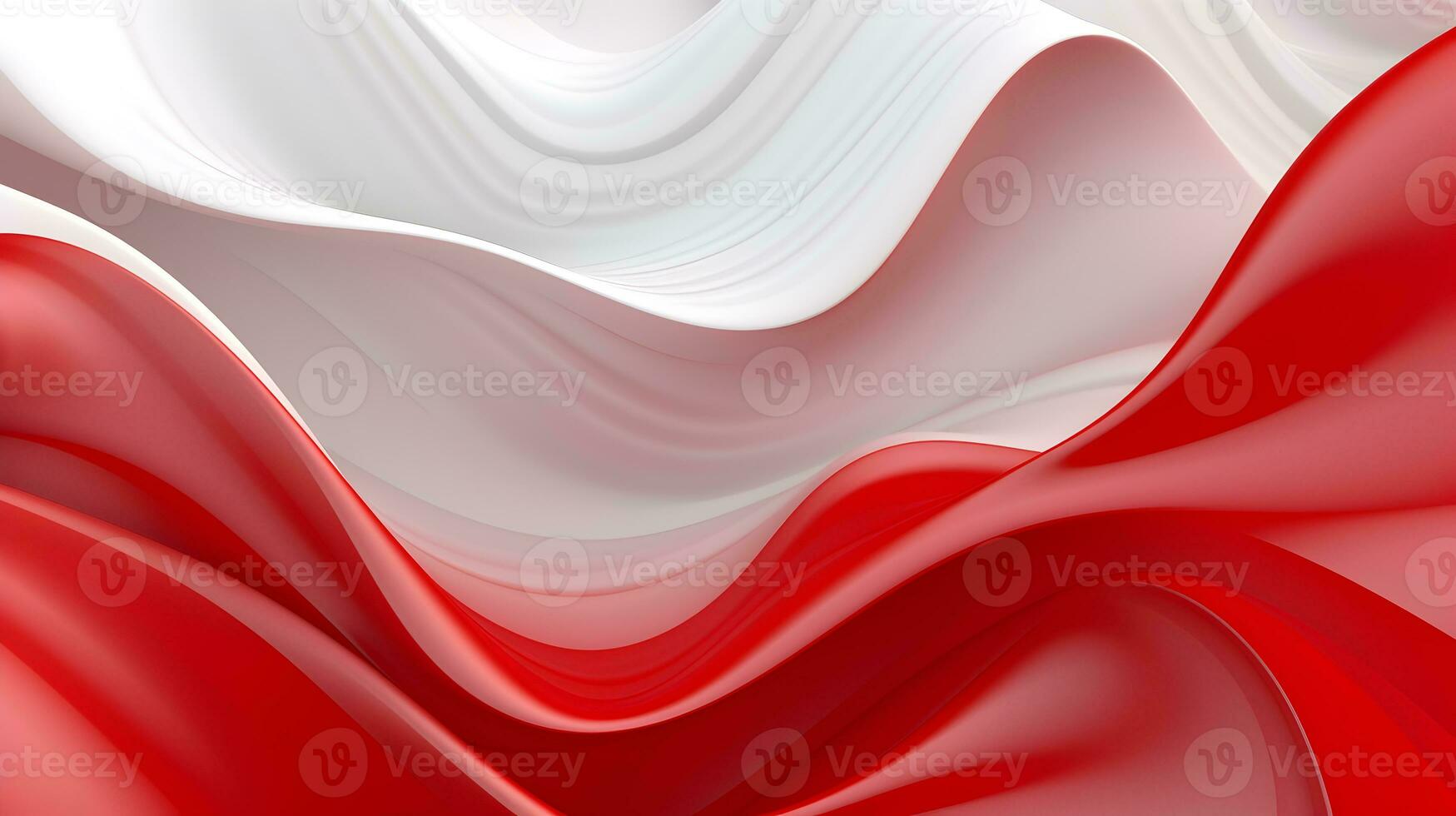 AI Generated. white and red satin abstract background. photo