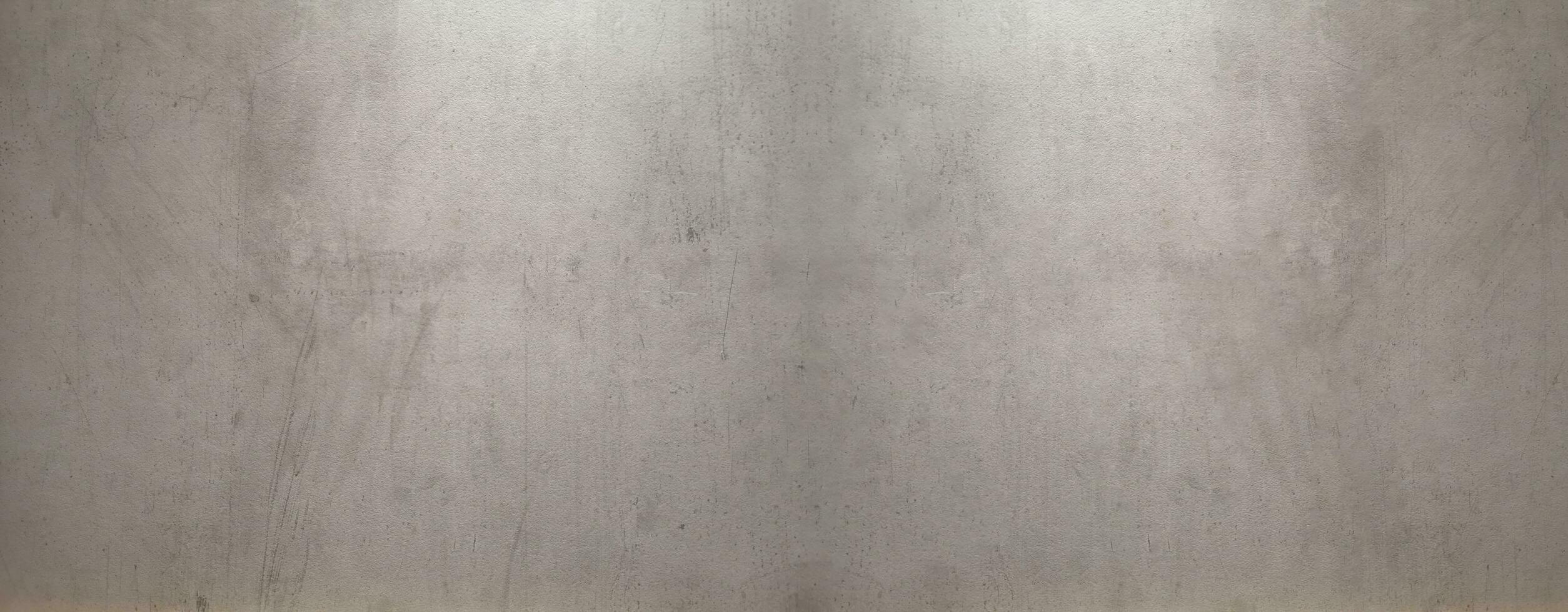 Scratch on cement wall bare polished grey color and smooth surface texture concrete material photo