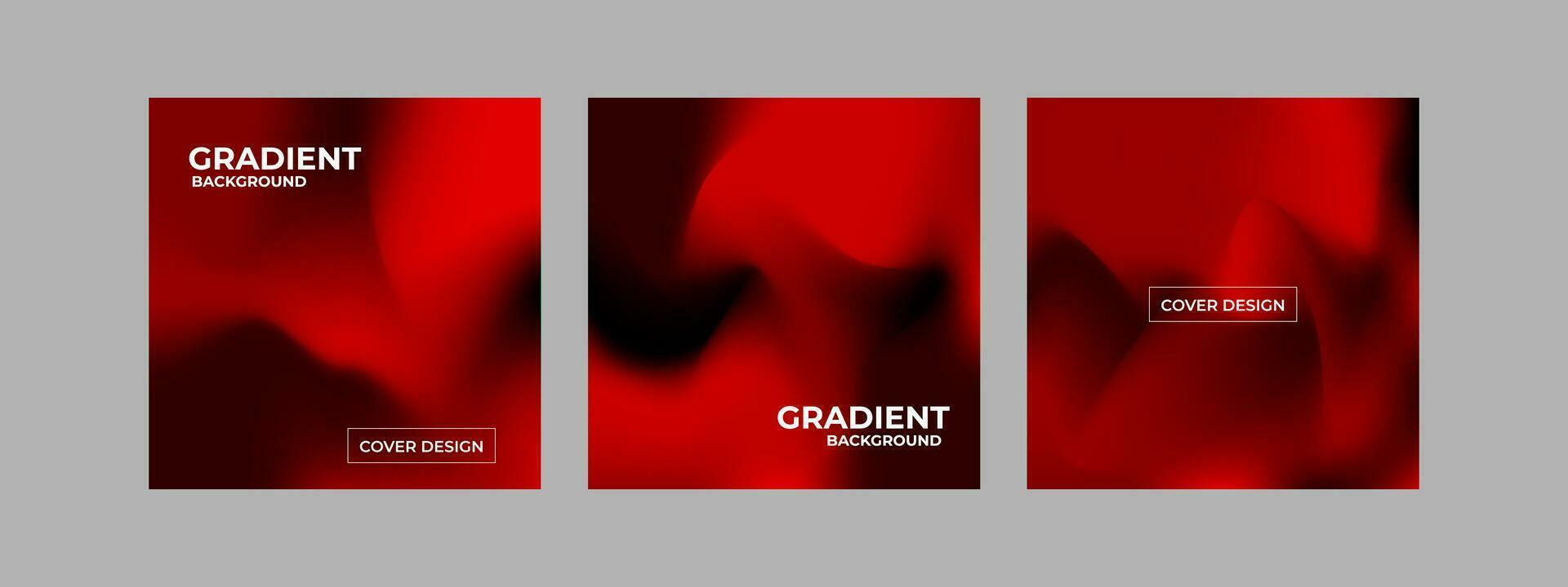 Set of covers design templates with vibrant gradient background. Trendy modern design. Applicable for placards, banners, flyers, presentations, covers and reports. Vector illustration. Eps10