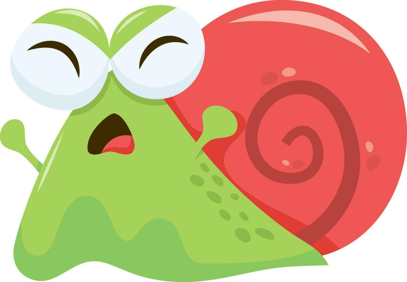Cartoon Angry Snail vector