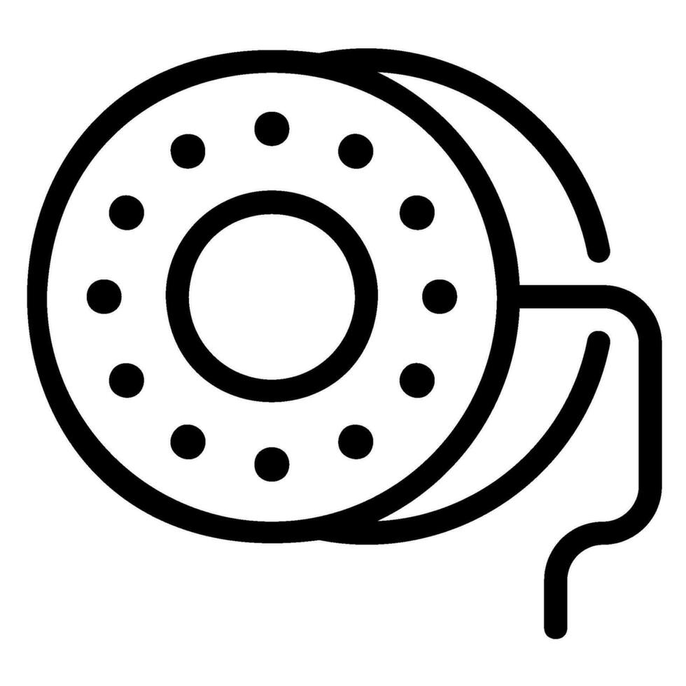 bobbin line icon vector