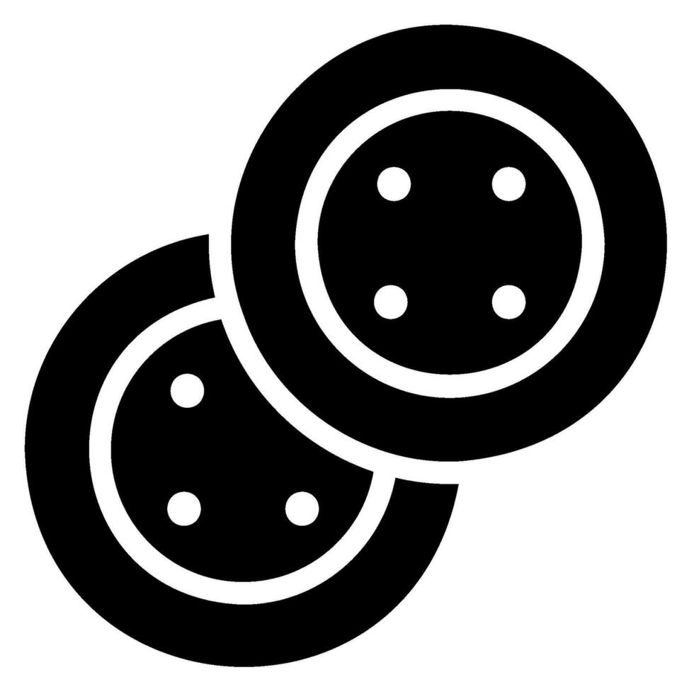 clothing button glyph icon vector