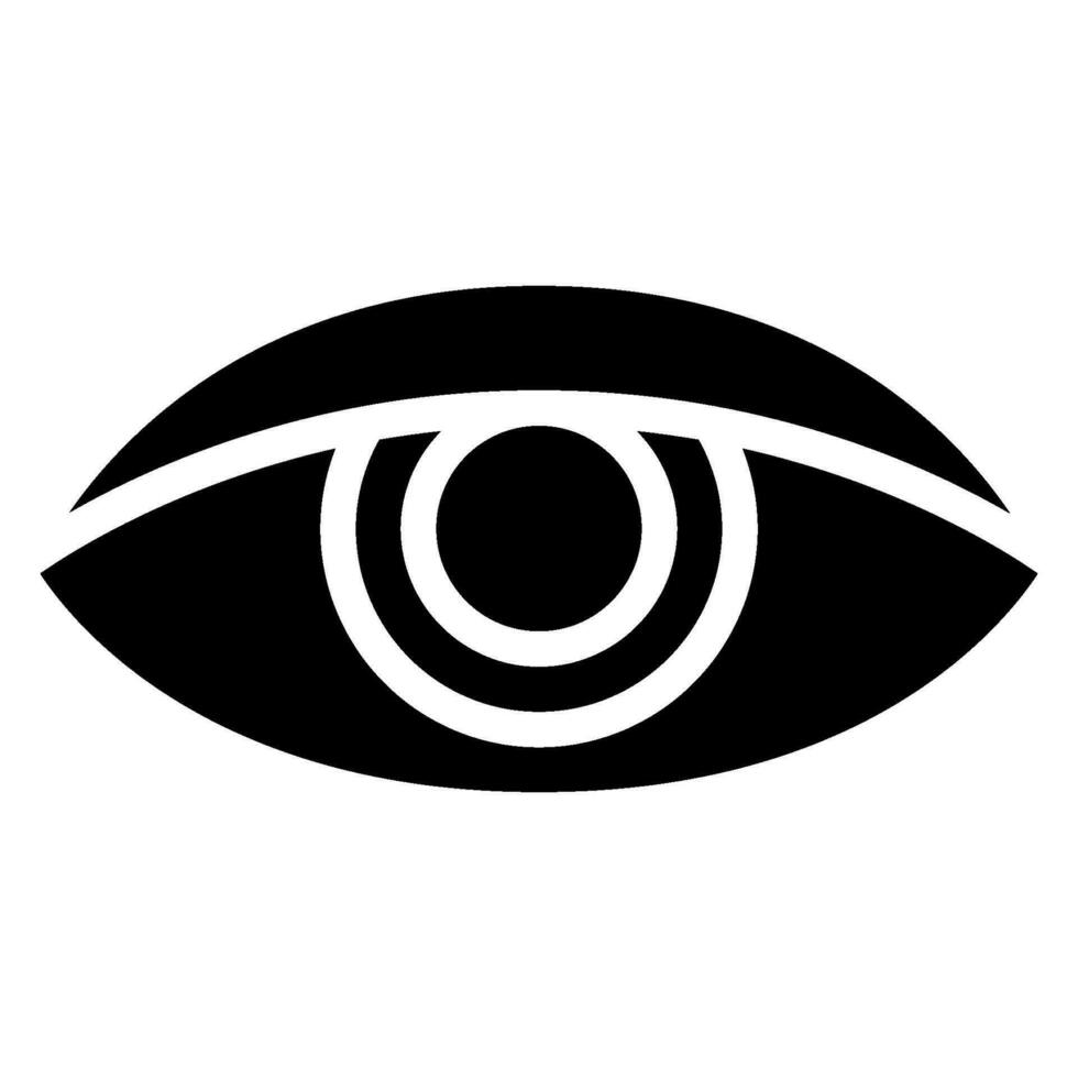 eye glyph icon vector