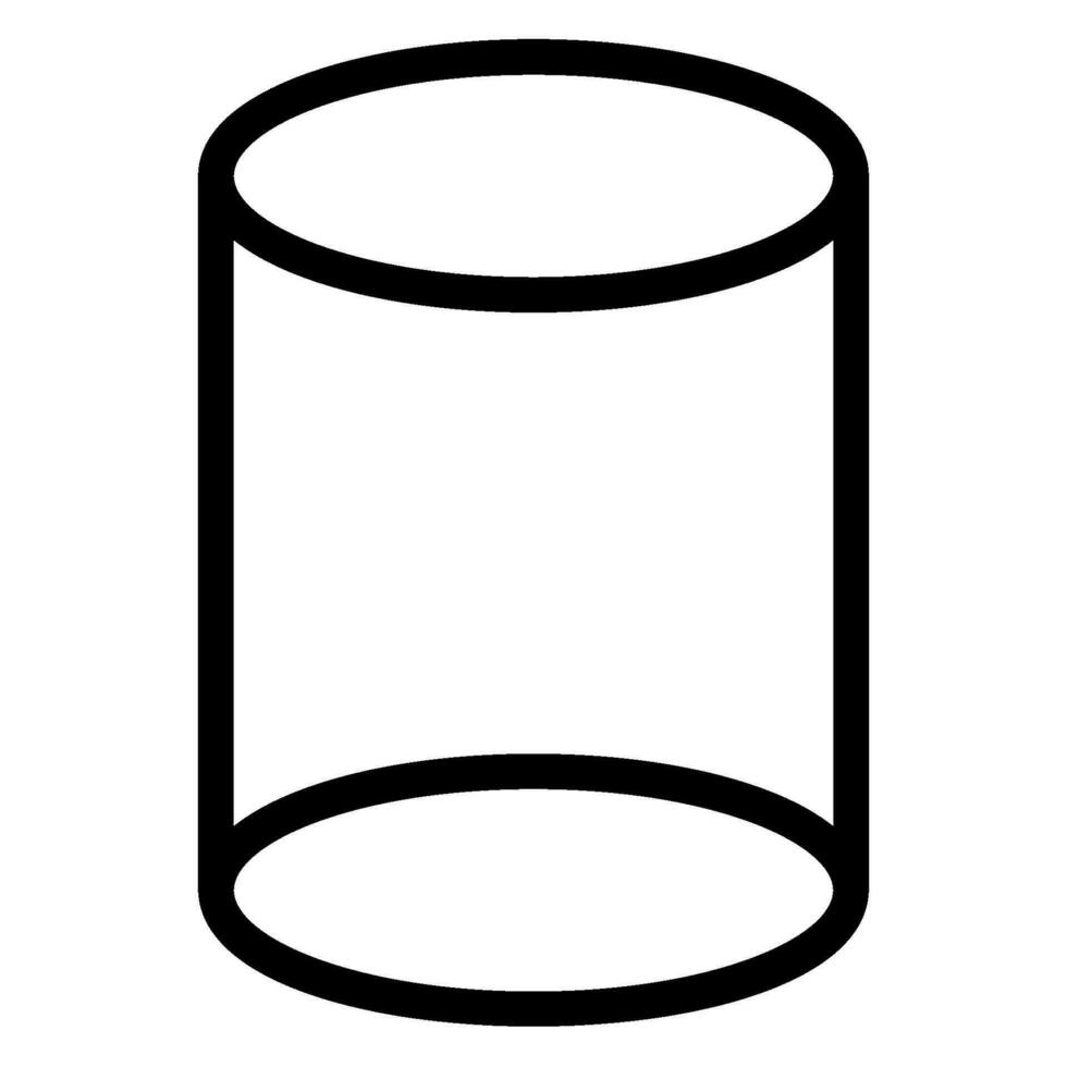 cylinder line icon vector