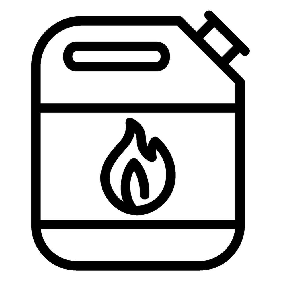 icono de línea de gasolina vector