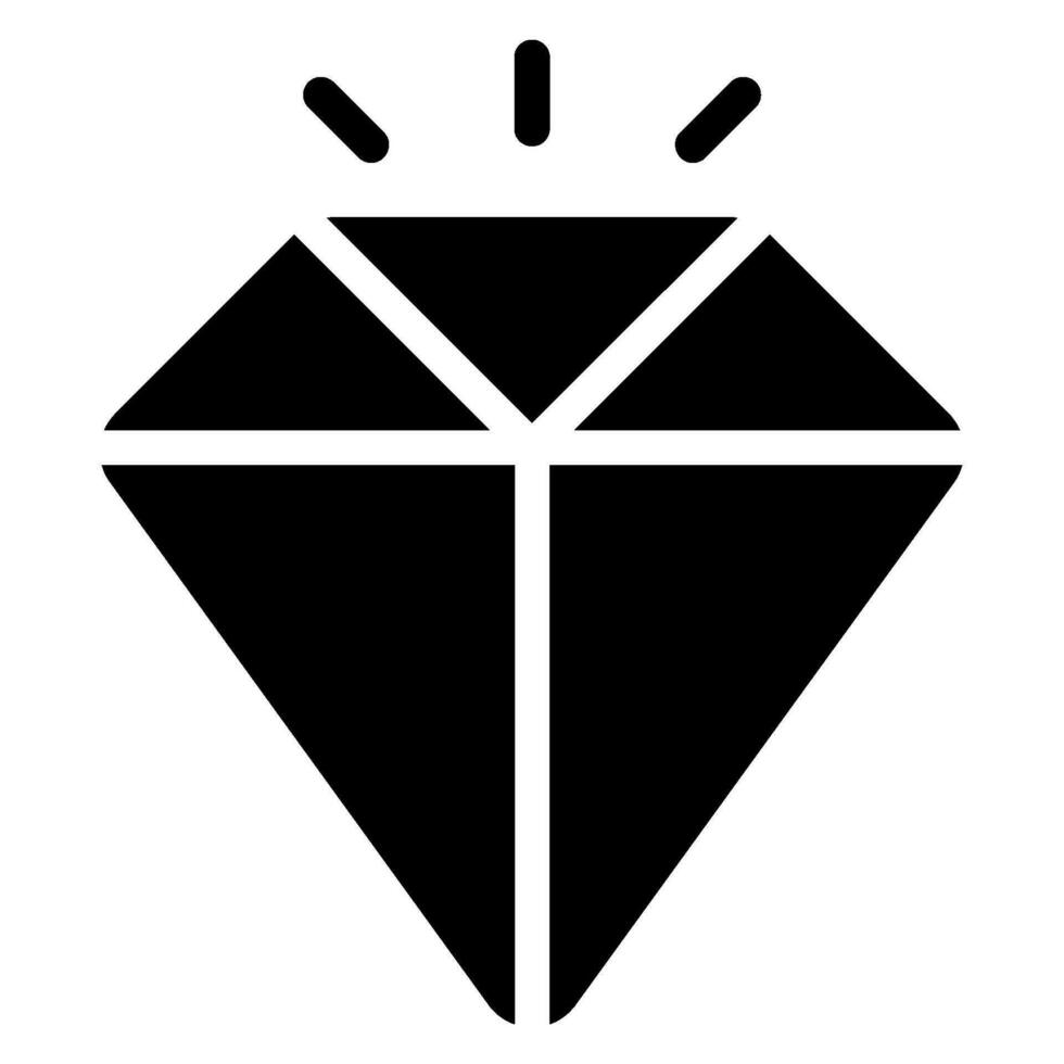 diamond glyph icon vector