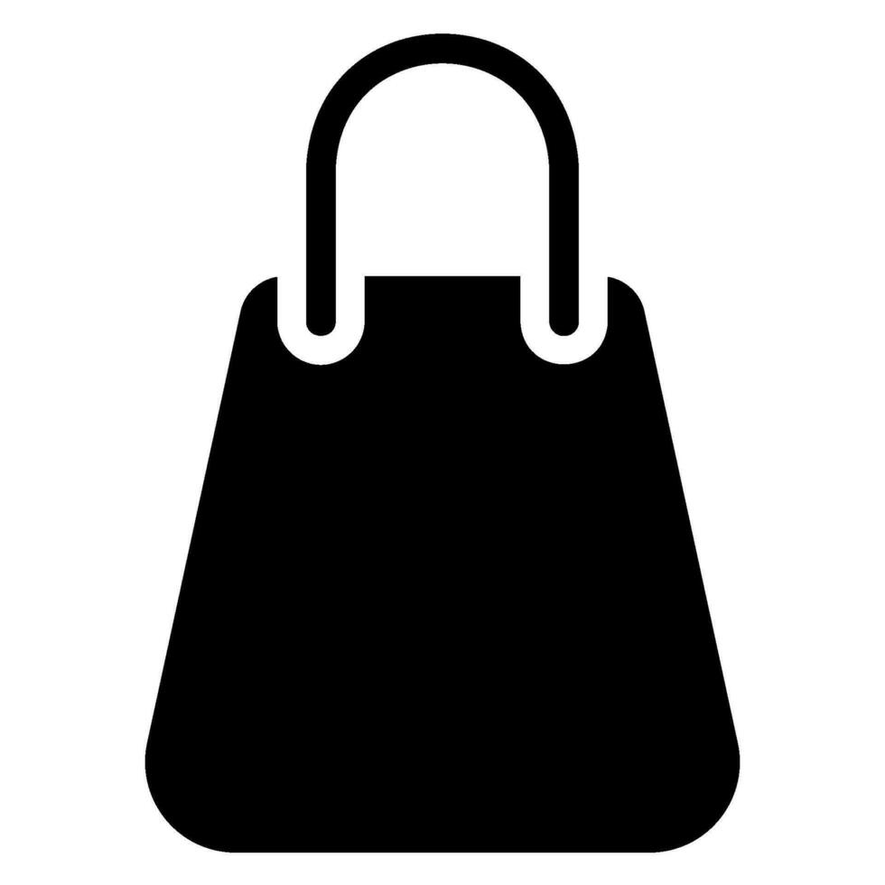 icono de glifo de bolsa de compras vector