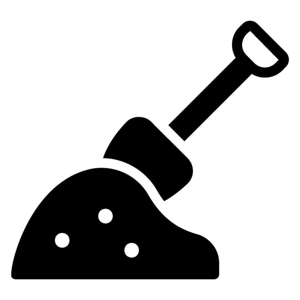 sand glyph icon vector