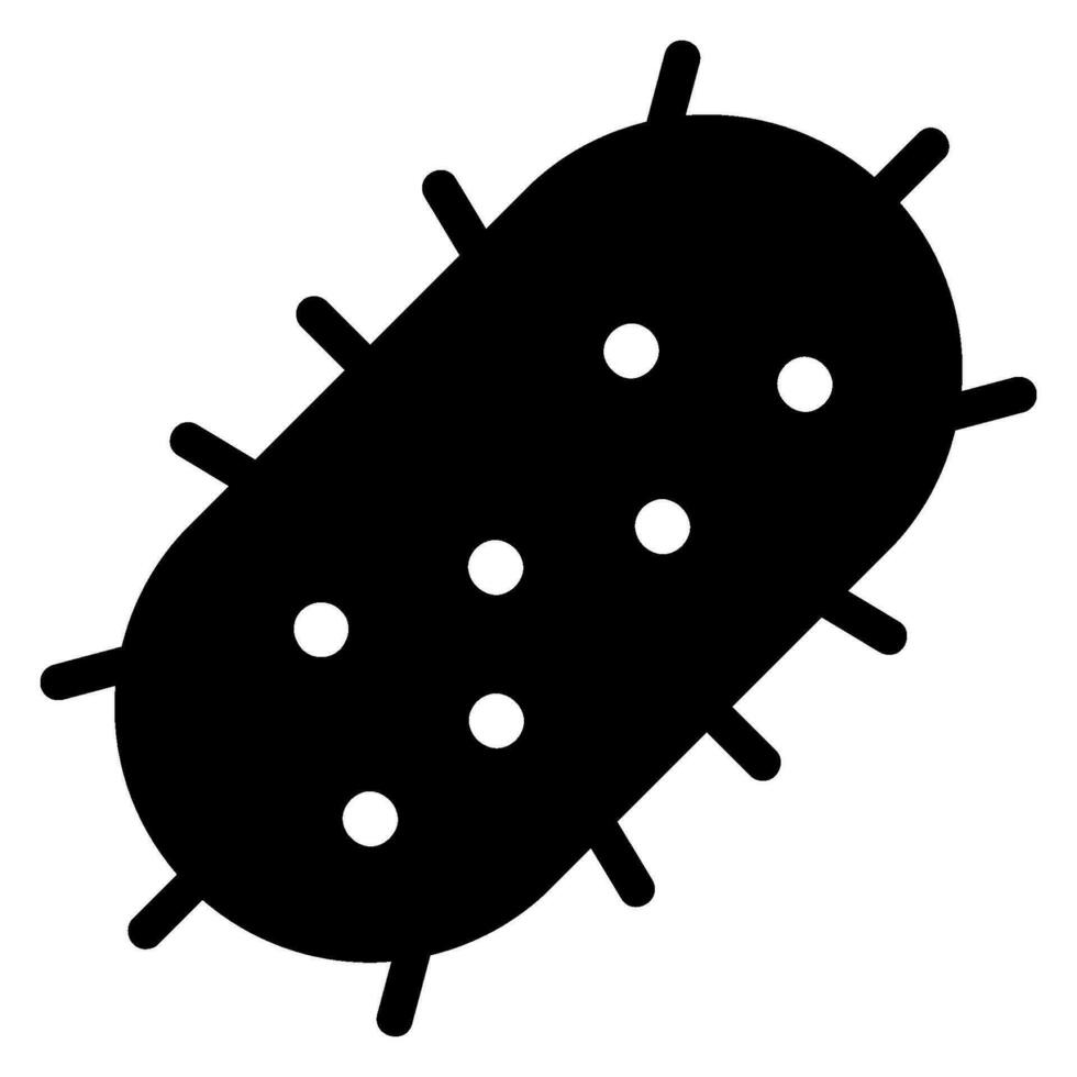 bacteria glyph icon vector