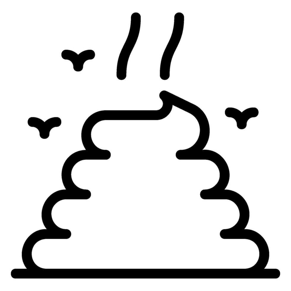 manure line icon vector