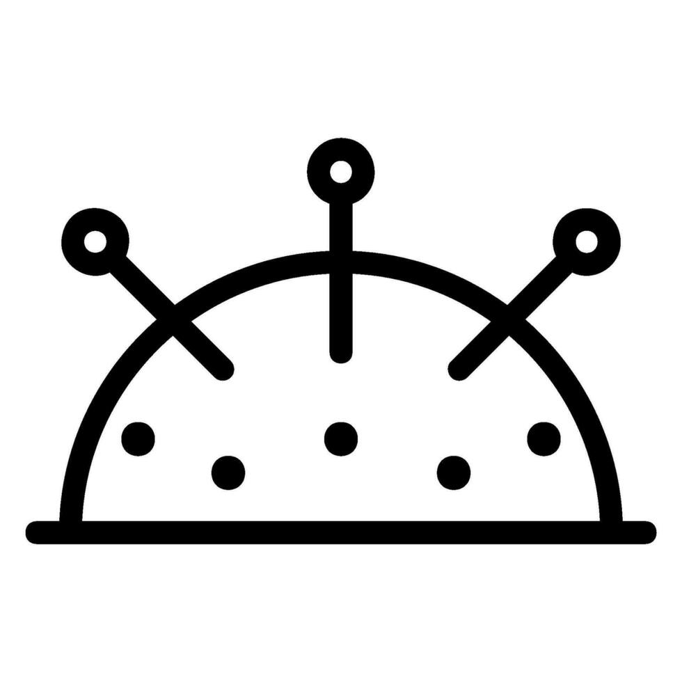 pincushion line icon vector