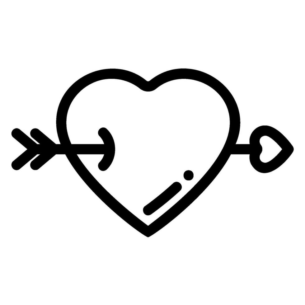 cupid line icon vector