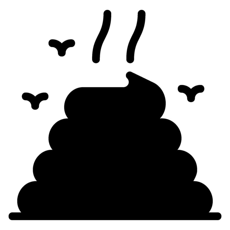 manure glyph icon vector