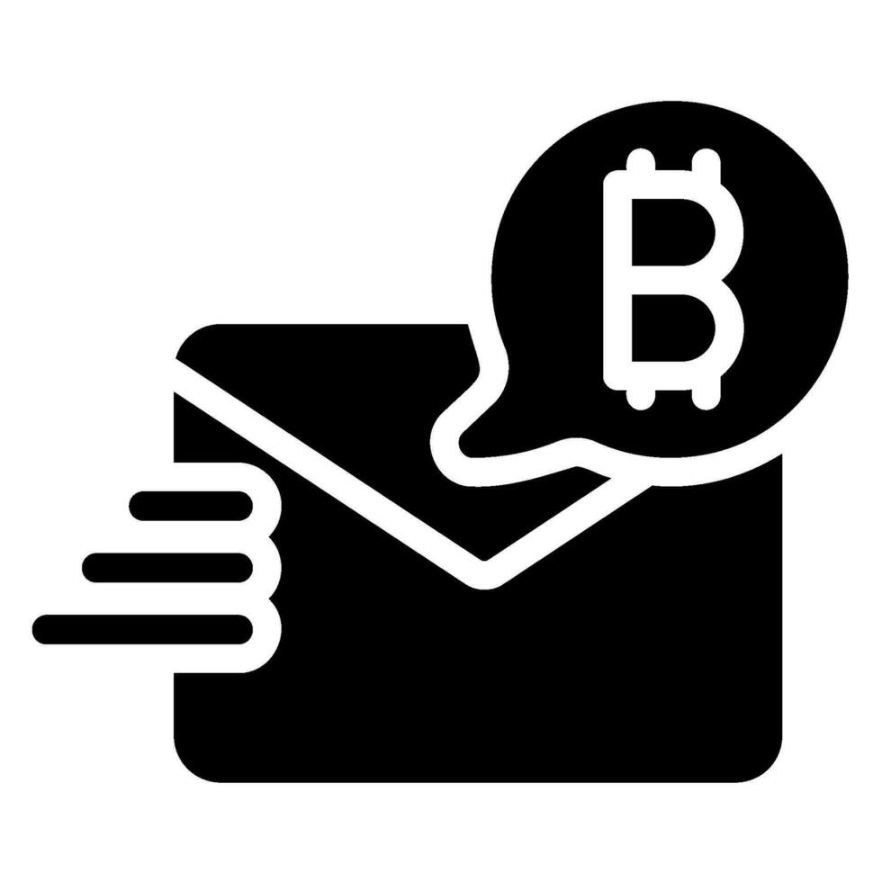send money glyph icon vector