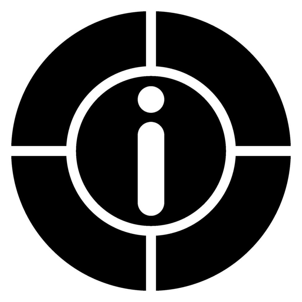 information glyph icon vector