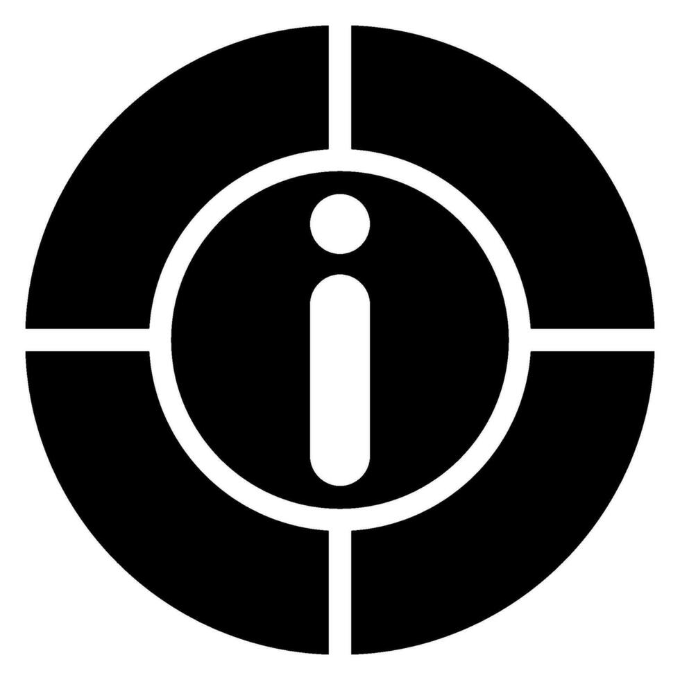 information glyph icon vector