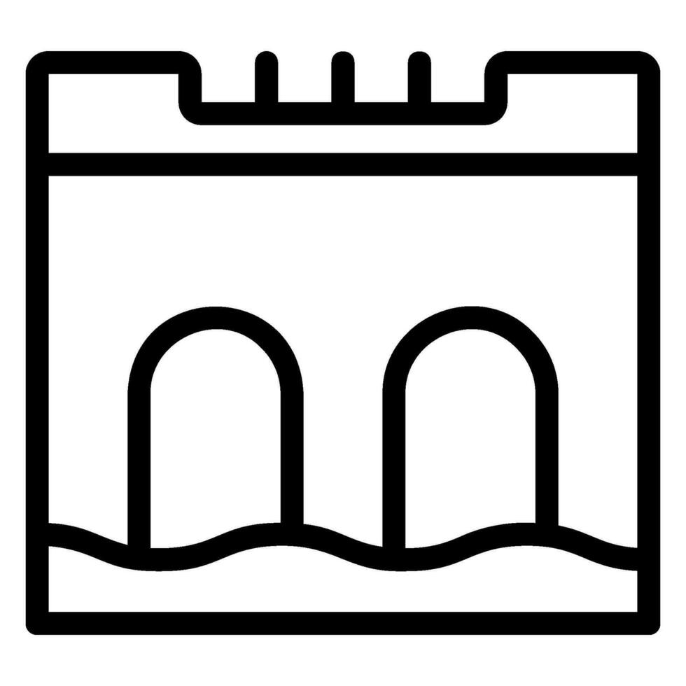 hydro power line icon vector