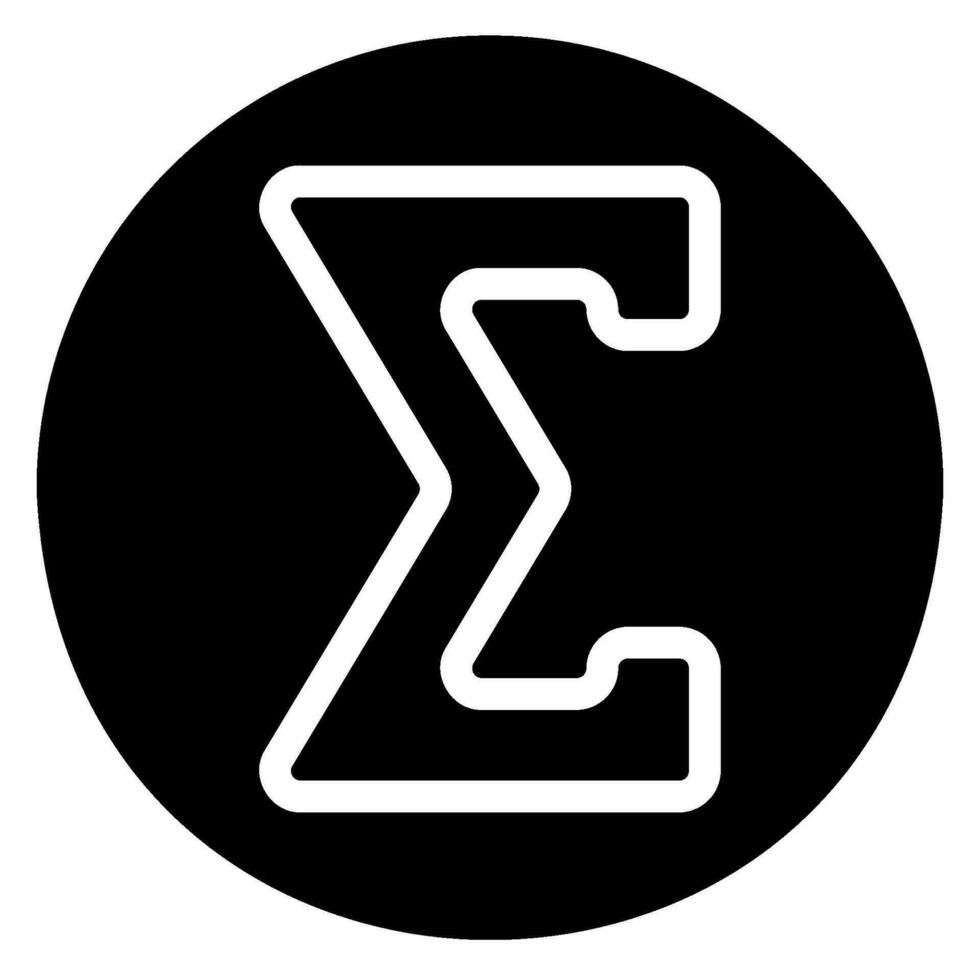 total glyph icon vector