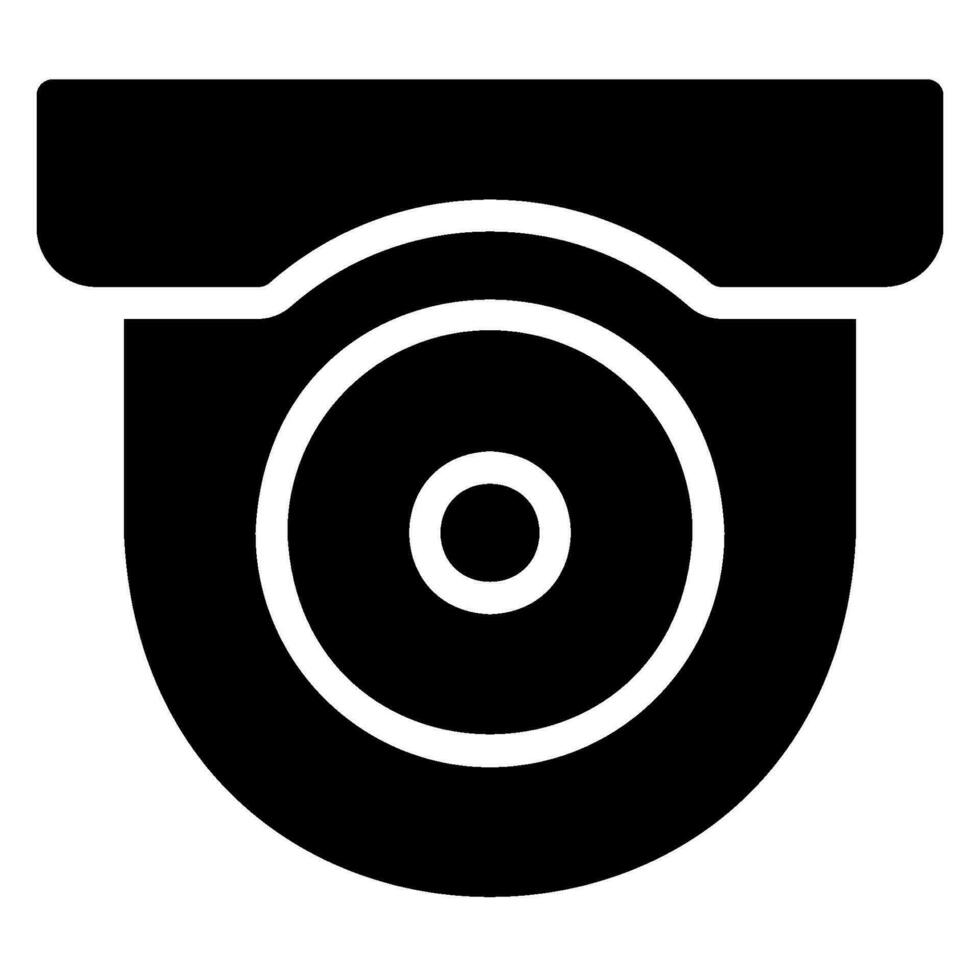 icono de glifo de cámara cctv vector