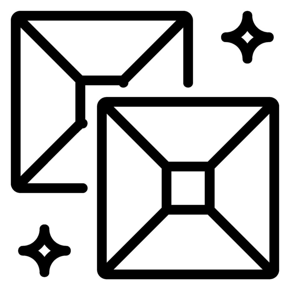 gem line icon vector