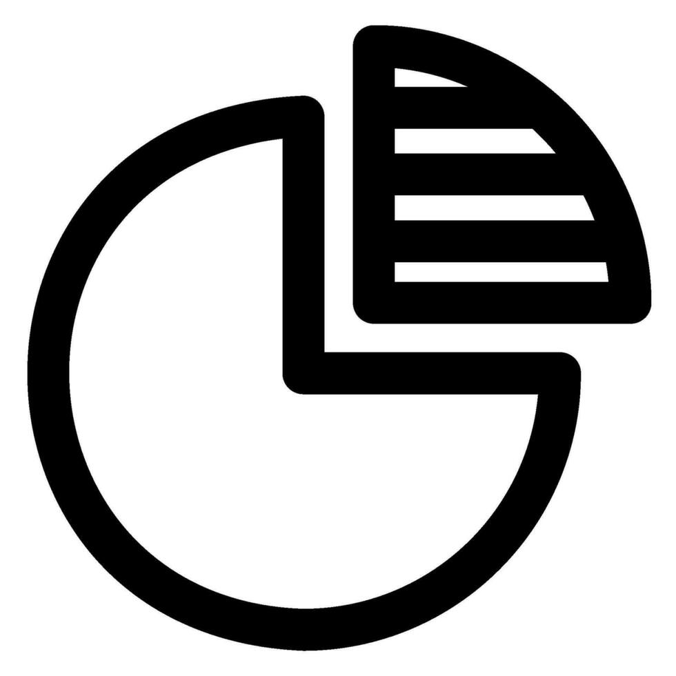 pie chart glyph icon vector