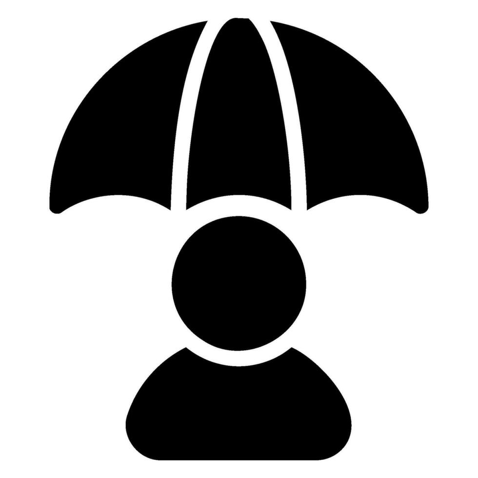 life protection  glyph icon vector