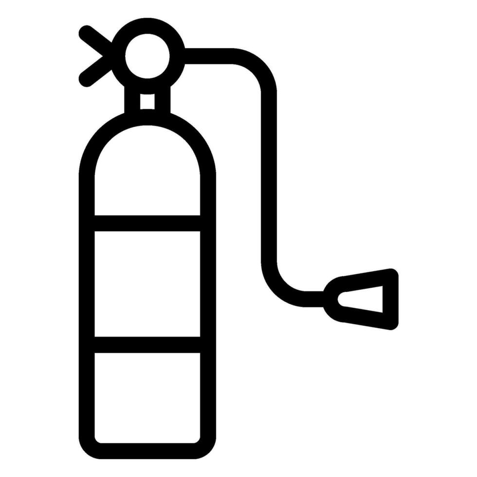 fire extinguisher line icon vector