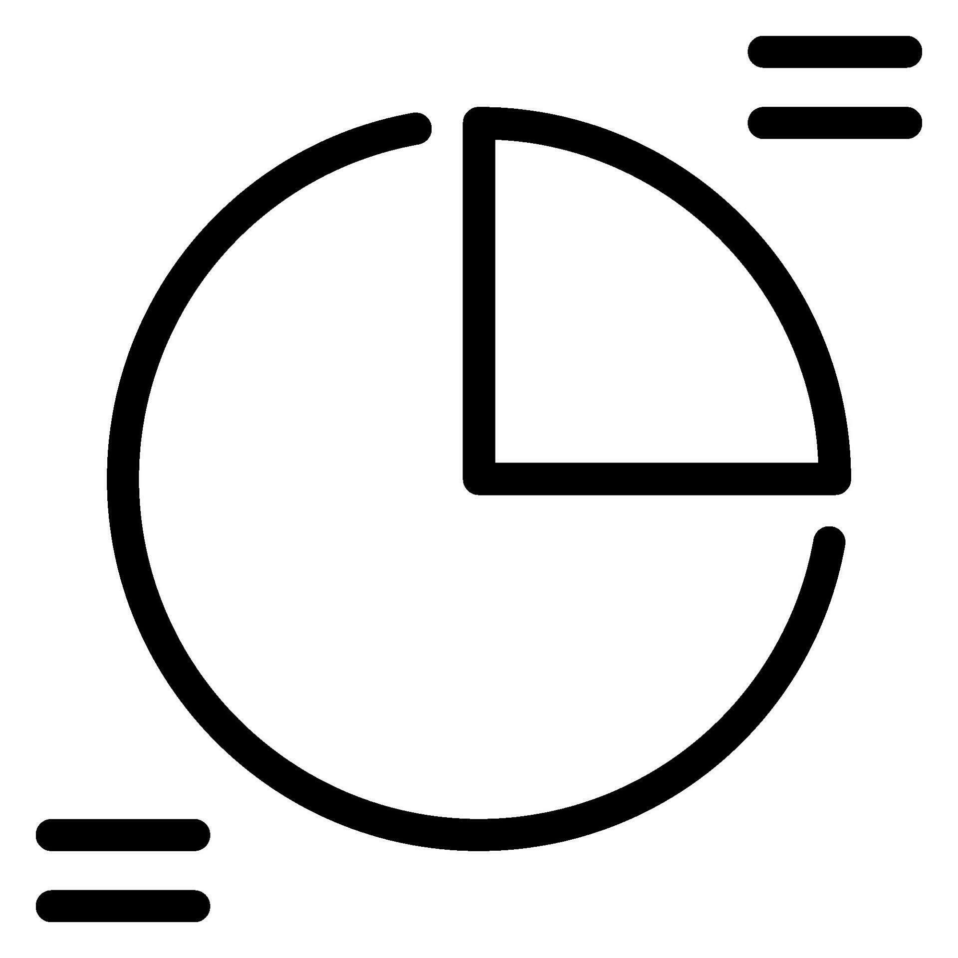 pie chart line icon 27580834 Vector Art at Vecteezy