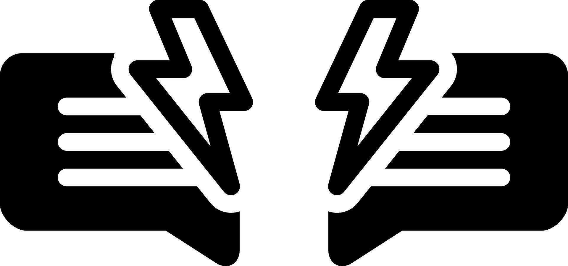 solid icon for dispute vector